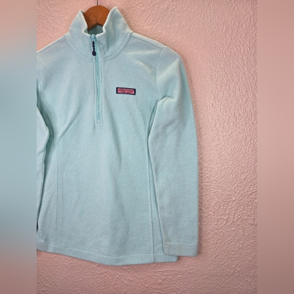 Vineyard Vines Quarter Zip Soft Comfort Sweater Color Mint Size Xxs Pull Over - Picture 5 of 14